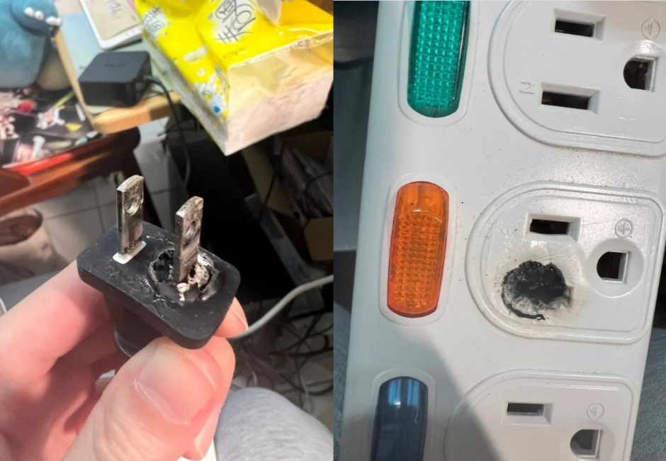 拔電暖器插頭驚見「插座燒出黑洞」　釀禍關鍵只因用1物：誰叫你用這個