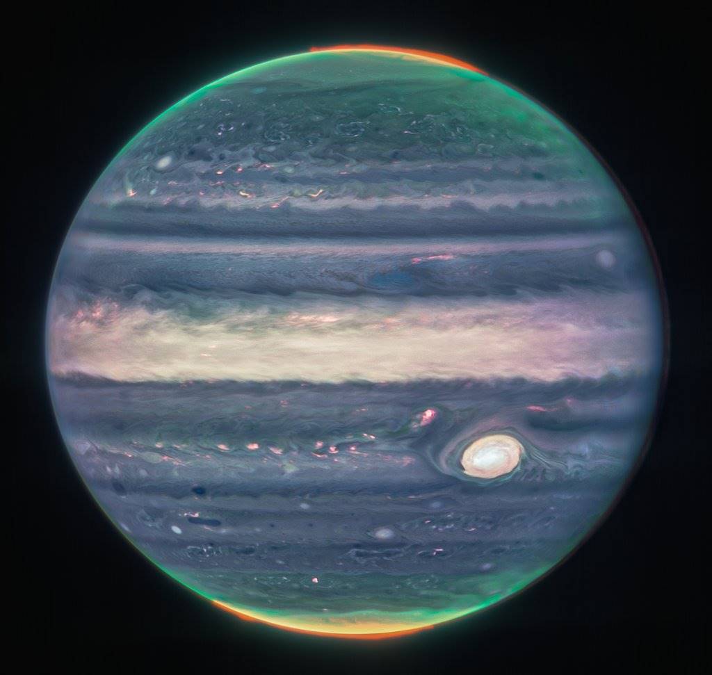 NASA日前公布了高清的木星照片