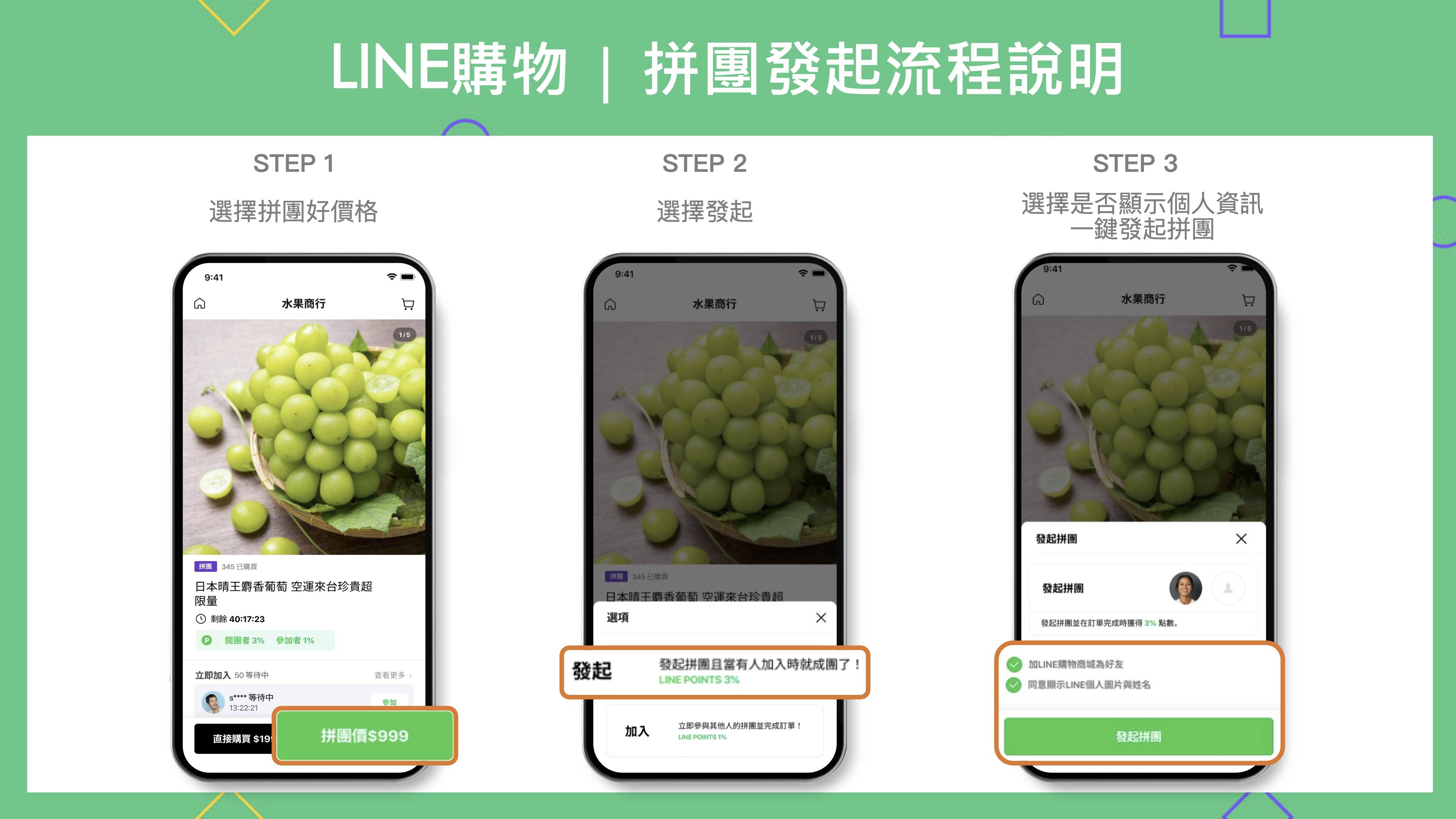 LINE購物「拼團」新功能10月底上線