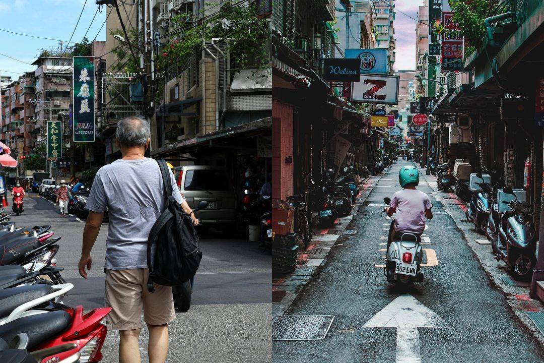 台灣雖然不是大國，各地區人們生活習慣仍有滿多不同，其中都會區與離島居民對於「距離」認知差異就十分明顯。日前購物專家庭旭在粉專PO出一張圖，分享要前往150公尺遠、看得見招牌的超商方式，台北人和馬祖人會有截然不同的選擇，貼文吸引全台網友各自解讀，《網路溫度計DailyView》就來和各位分享這個有趣的台灣風土民情。